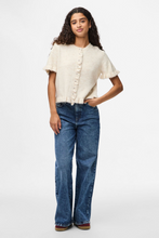 Load image into Gallery viewer, Lydia Frill Knit Cardigan - Birch