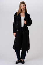 Load image into Gallery viewer, Denim Trenchcoat - Anthracite