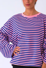 Load image into Gallery viewer, Cleo Blouse - Blue/Pink