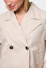 Cargar imagen en el visor de la galería, Scarlett Short Trenchcoat - Silver Gray