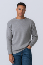 Load image into Gallery viewer, Crewneck Knit Sweater - Light Grey