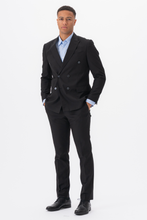 Cargar imagen en el visor de la galería, Premium Double-breasted Blazer - Black