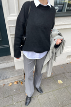 Charger l'image dans la galerie, Lisa Wide Pant AOP - Medium Grey Melange