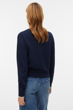 Carica l'immagine nel visualizzatore di Gallery, Wonderful O-Neck Cardigan -Navy Blazer w. Birch