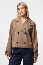 Carica l'immagine nel visualizzatore di Gallery, Scarlett Short Trenchcoat - Brown Lentil