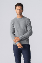 Load image into Gallery viewer, Pullover Cable Knit - Gray Melange