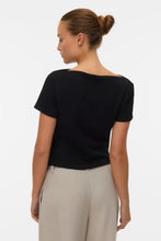 Charger l'image dans la galerie, Mille Boatneck Short Top - Black