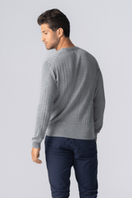 Load image into Gallery viewer, Pullover Cable Knit - Gray Melange