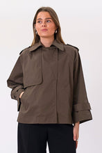 Load image into Gallery viewer, Elara Short Trenchcoat - Brown