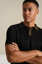 Load image into Gallery viewer, Knitted Polo - Brown