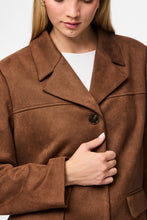 Cargar imagen en el visor de la galería, Rakel Brushed Outerwear Blazer - Downtown Brown
