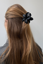 Load image into Gallery viewer, Flower Hair Clip - Black