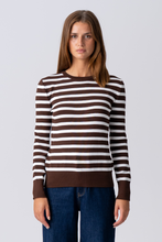 Load image into Gallery viewer, Maja Striped Shirt - Brown
