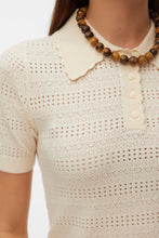 Load image into Gallery viewer, Limone Scallop Poloneck - Birch