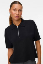 Afbeelding in Gallery-weergave laden, Gold 2/4 Poloneck Pullover - Black