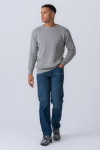 Load image into Gallery viewer, Crewneck Knit Sweater - Light Grey