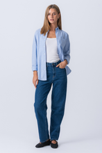 Load image into Gallery viewer, Boyfriend Oxford Shirt - Light Blue