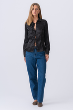 Load image into Gallery viewer, Lucy Tie Shirt - Black