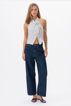 Cargar imagen en el visor de la galería, Silva Striped Top - Grey