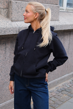 Charger l'image dans la galerie, Basic Zip Hoodie - Dark Navy