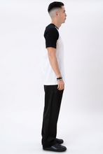 Load image into Gallery viewer, Basic raglan T-shirt - Black and white