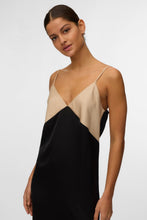 Load image into Gallery viewer, Joy Singlet Ankle Dress - Cement Black Contrast