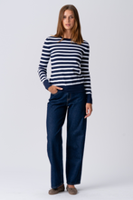 Load image into Gallery viewer, Maja Striped Shirt - Navy