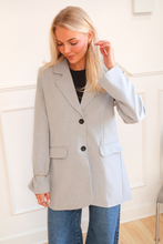 Load image into Gallery viewer, Claire Oversized Blazer - Light Grey