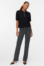 Afbeelding in Gallery-weergave laden, Gold 2/4 Poloneck Pullover - Black
