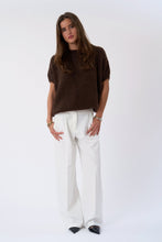 Load image into Gallery viewer, Chloe Short Sleeved Knit - Chocolate