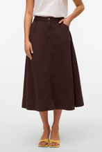 Load image into Gallery viewer, Filia Colored Denim Skirt - Chocolate Torte