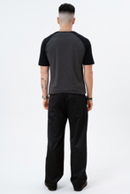 Load image into Gallery viewer, Basic raglan T-shirt - Black-Dark Gray