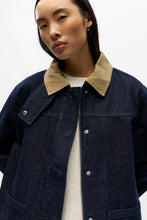 Cargar imagen en el visor de la galería, Sirenna Denim Jacket - Dark Blue Denim