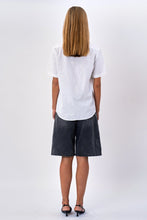 Load image into Gallery viewer, Short Sleeve Linen Shirt - White