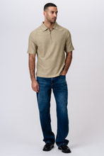 Load image into Gallery viewer, Enzo Short Sleeve Half Zip - Khaki