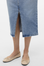 Load image into Gallery viewer, Natalie Midi Skirt - Light Blue Denim