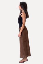 Charger l'image dans la galerie, Linen Skirt - Brown