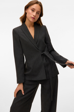 Carica l'immagine nel visualizzatore di Gallery, Bestie Loose Strap Blazer - Dark Grey Melange