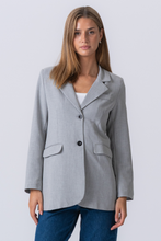 Load image into Gallery viewer, Claire Oversized Blazer - Light Grey