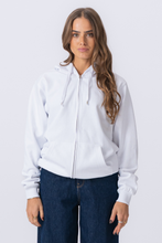 Cargar imagen en el visor de la galería, Basic Zip Hoodie - White