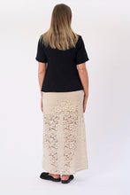 Load image into Gallery viewer, Amara Lace Maxi Skirt - Light Beige