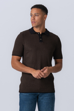 Load image into Gallery viewer, Knitted Polo - Brown