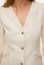 Load image into Gallery viewer, Leva String Ecru Dnm Jacket - Ecru