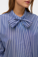 Load image into Gallery viewer, Islunn Bow Shirt - Dark Denim Snow White