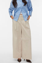 Load image into Gallery viewer, Meng MidWaist Crinkled Wide Pant - Cement