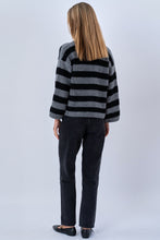 Load image into Gallery viewer, Josie Polo Knit - Grey/Black