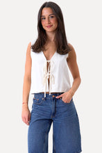 Load image into Gallery viewer, Linen Vest - Off White