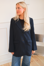 Load image into Gallery viewer, Claire Oversized Blazer - Navy
