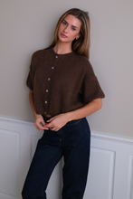 Load image into Gallery viewer, Mary Short Sleeved Knit - Brown