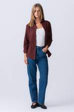 Load image into Gallery viewer, Boyfriend Oxford Shirt - Burgundy